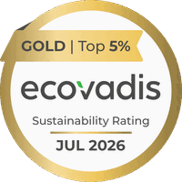 EcoVadis Gold Sustainability Rating - Top 5%