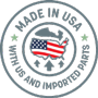 Made in USA with US and imported parts